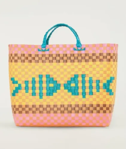 Bolsa Farm Peixe Praia Bahia Grande Multicolorido - U