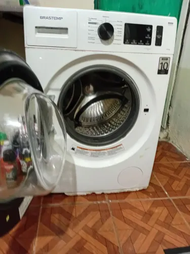 Lava e Seca Brastemp 10Kg/6Kg Branca com Smart Sensor e Triplo Vapor - BNC10AB