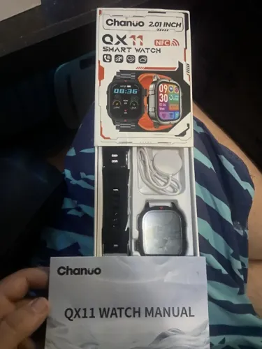 Smartwatch Qx11 Relógio Inteligente completo NOVO + pulseira de metal