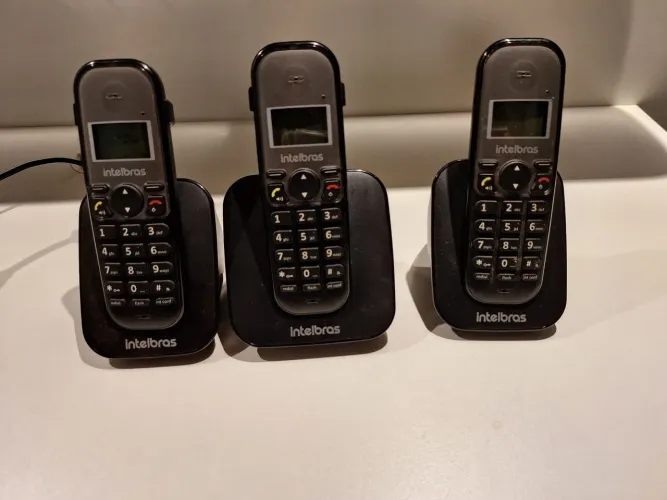 Vendo Telefone sem fio Intelbrás + 2 Ramais