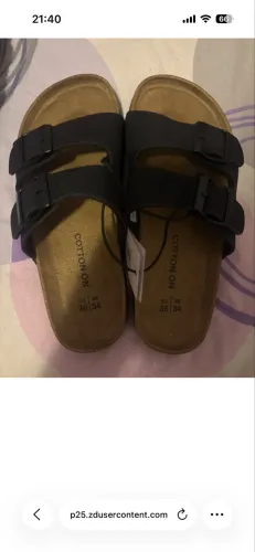 Papete tipo Birkenstock da Cotton on - Tamanho 34 - NUNCA USADA