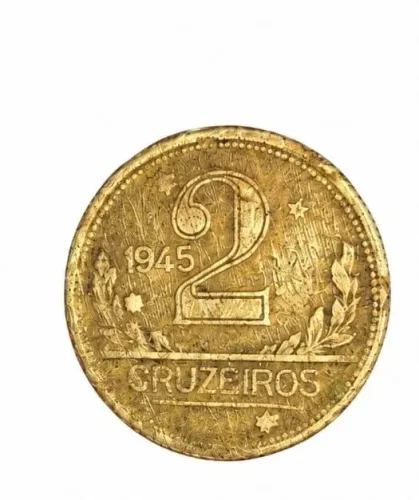 Moeda 2 Cruzeiros 1945-RARA