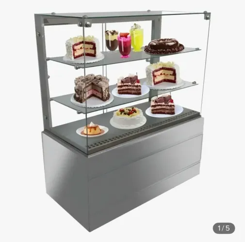 Vitrine Refrigerada Linha Glass 1m Vidro Aquecido