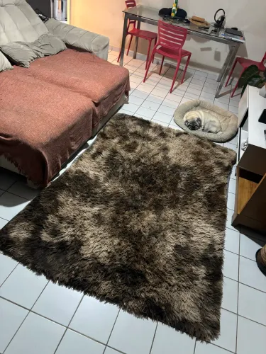 Tapete marrom felpudo 2,00 x 1,40 m