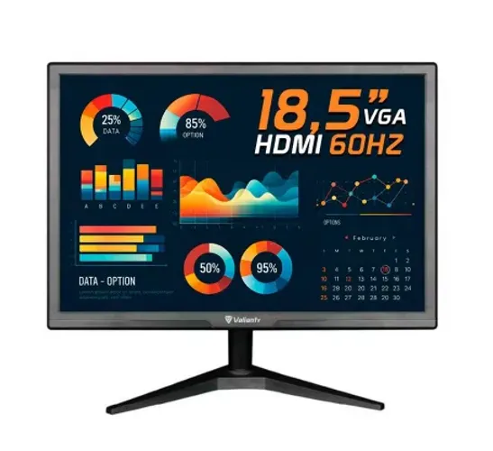 Monitor Valianty VT185X, 18,5 Polegadas