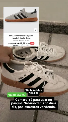 Tênis Adidas usado 1 X 36