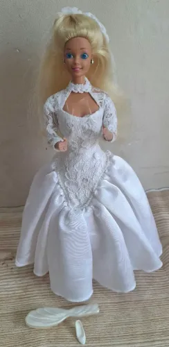 BONECA BARBIE ESTRELA NOIVA GUIRLANDA E BUQUE ANO 1989