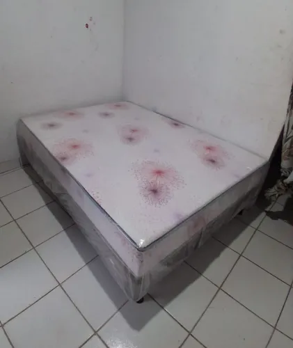 Cama box casal espuma 