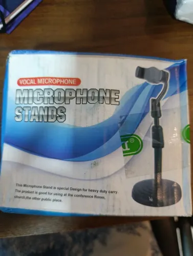 Mini pedestal para celular e microfone