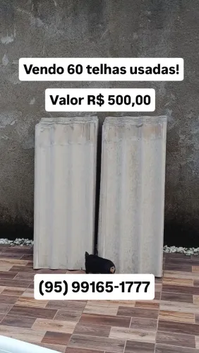 Vendo 60 telhas usadas!