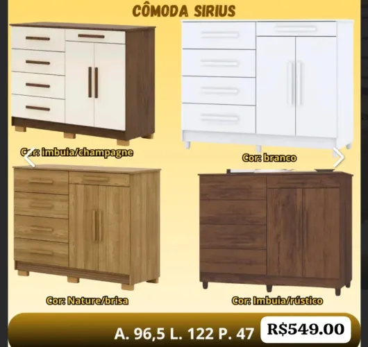 Cômodas A partir 