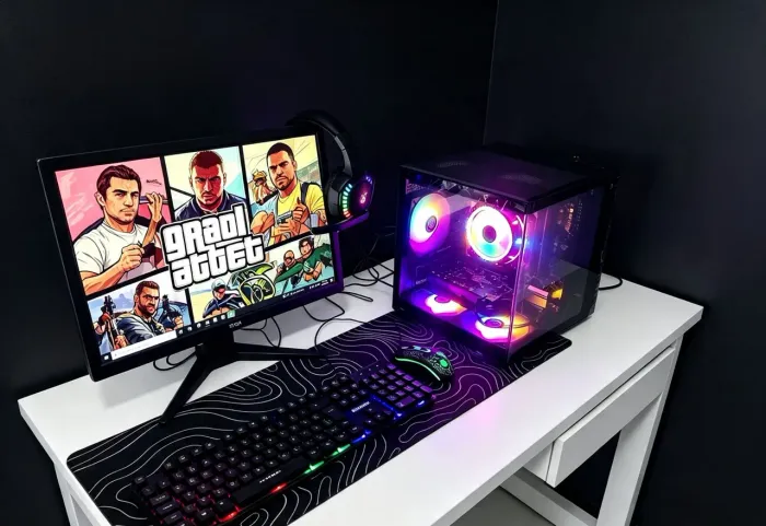 Pc Gamer Ryzen 5, RX 5500, 8GB RAM, SSD 256gb, Monitor Teclado Mouse headset, promoção.
