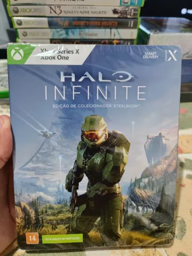 Halo Infinite Baralho e steelbook + brinde (Lacrado os 3)