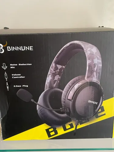 Headset Gamer BINNUNE com Microfone - Conforto e Qualidade para suas Partidas