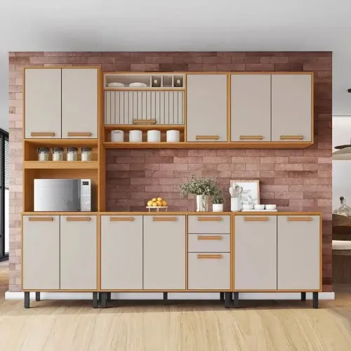 Cozinha Napoles Completa 5 Peças 13 Portas 2 Gavetas Itatiaia / pronta entrega