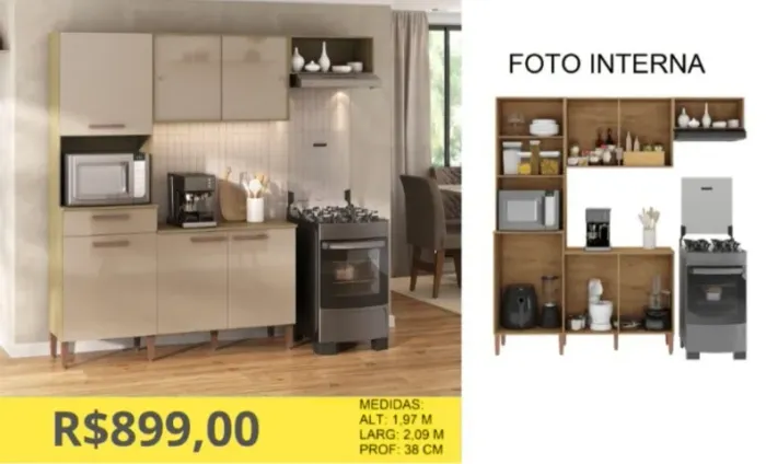 ARAMRIO DE COZINHA A PRONTA ENTREGA