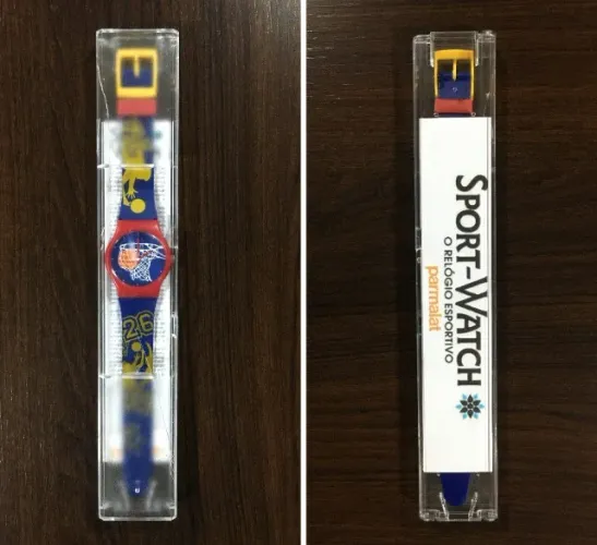 Relógio de Pulso Sport Watch Modelo Basquete Promocional Parmalat 1997 (Nunca Usado)