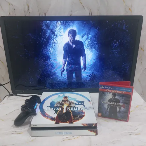 PS4 SLIM 1TB COM JOGOS MÍDIA FISICA E DIGITAL