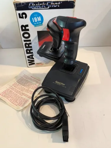 Joystick de computador QuickShot Warrior 5 (QS-123A) NA CAIXA - USADO