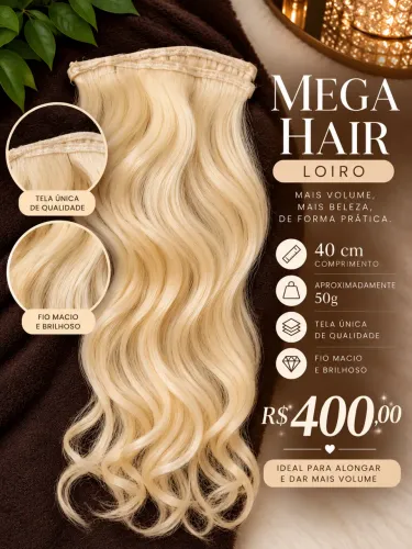 Vende-se mega hair loiro