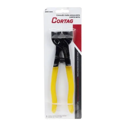 Torquês para azulejista/mosaicista corte-reto Cortag (200mm)
