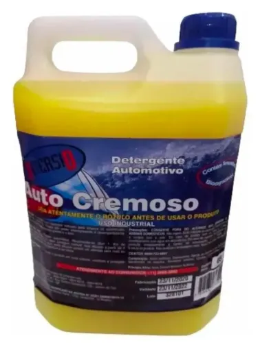 Shampoo Automotivo Auto Cremoso 5L Detersid Espumante