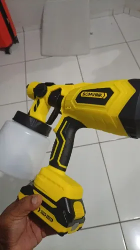Pistola de pintura á bateria