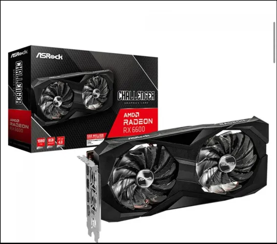 Placa de vídeo ASRock Radeon RX6600 Challenger D, 8GB, GDDR 6, FSR, Ray Tracing (USADA)