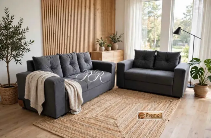 Conjunto de sofá aveludado