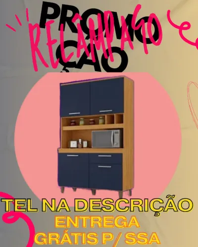 Armário Kit Cozinha Entrega Grátis Hoje para Salvador