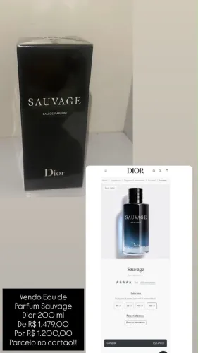 Perfume Sauvage Lacrado