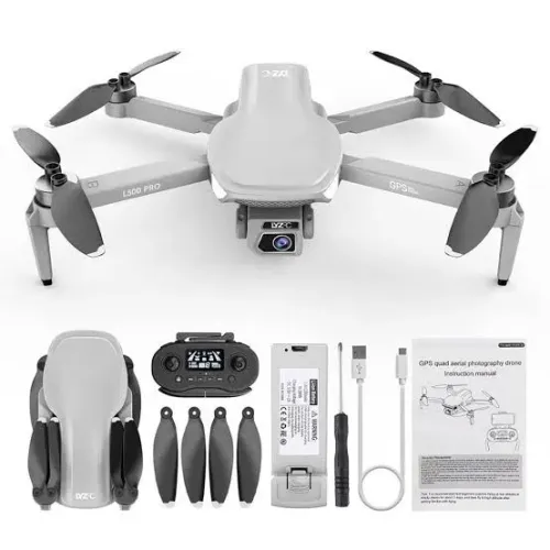Drone L500 pró GPS câmera móvel duas baterias 