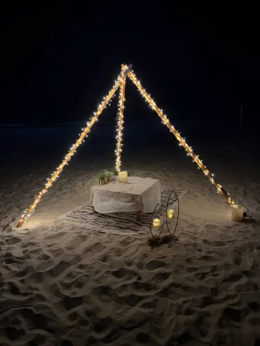 Decoração pedido de namoro na praia , casamento