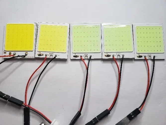 Placa Super Led Cob 48 Chips T10 ou Torpedo na cor Branca ou Azul - Produto novo 
