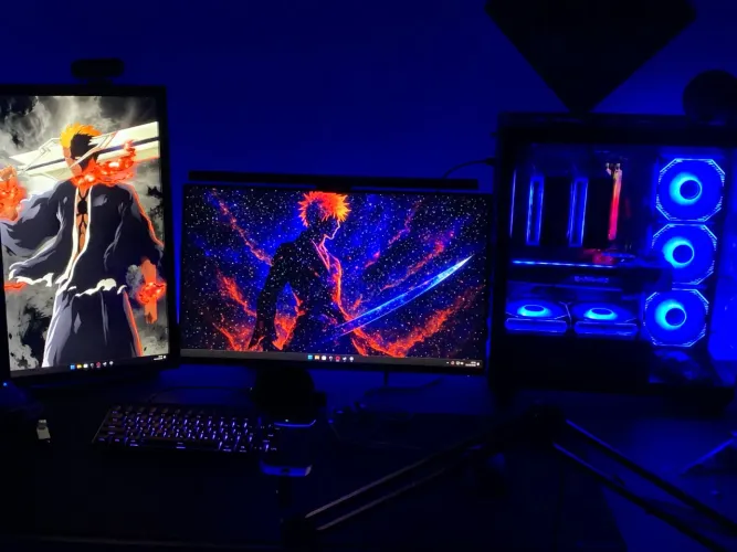 PC Gamer Ryzen 7 5700X + RX 5700 XT | Setup Completo com Monitor 240Hz e Periféricos
