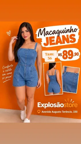 Macaquinho Jeans