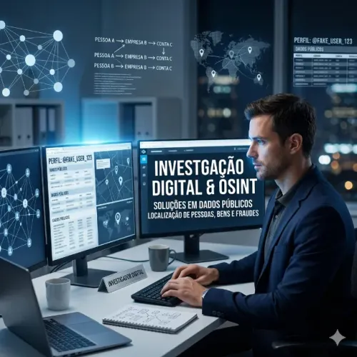 Investigação Digital - Localização de Pessoas, Bens e Golpes
