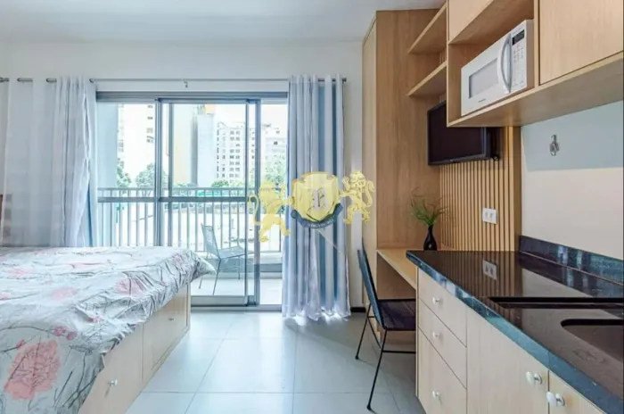Flat mobiliado à venda na Consolação| 23m² | 1 Dormitório | Próximo à Estação República