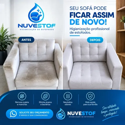 HIGIENIZAÇÃO DE ESTOFADOS