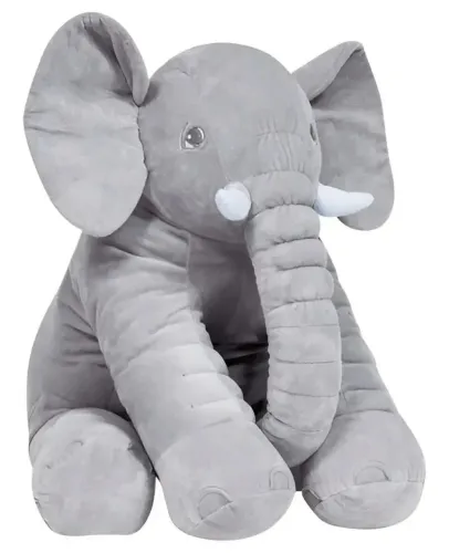 Elefante pelúcia grande 60cm.