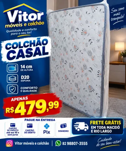 OFERTAS DE COLCHÃO 14 CM D20 CASAL bom sono