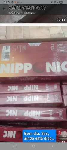 30 FITAS VHS VIRGEM LACRADA NIPPONIC