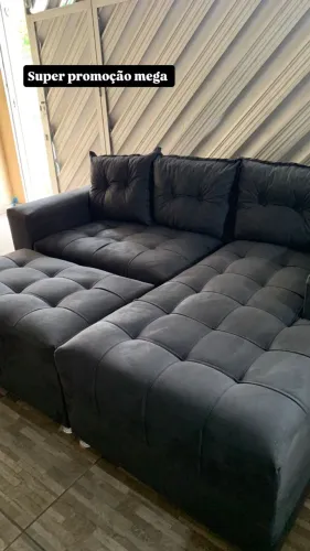 Promoção Chaise cinza . Mega