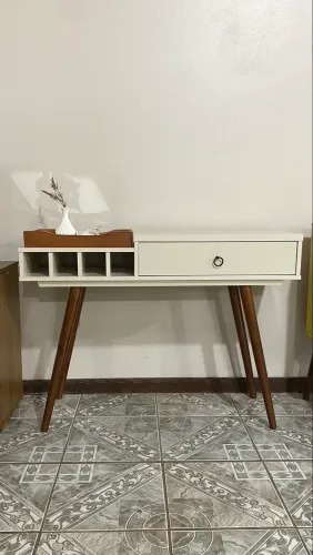 rack/aparador off-white com espelho