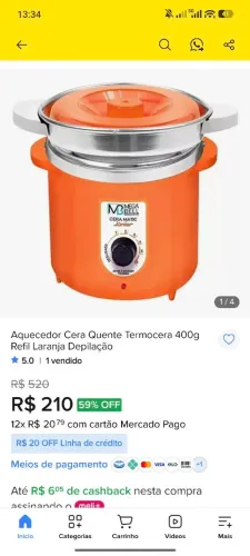 Panela de cera termocera Megabell