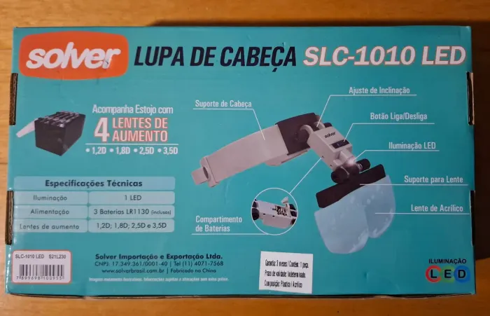 Lupa de cabeça Solver SLC-1010