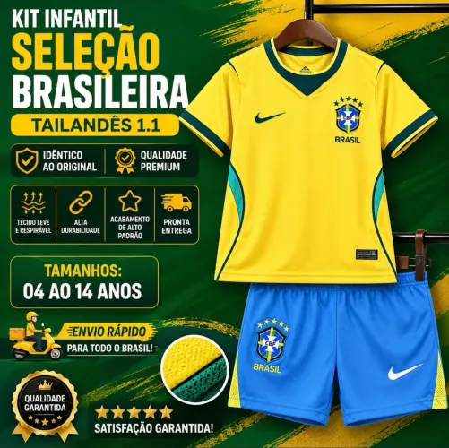Kit infantil seleção Brasileira