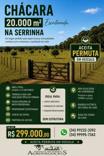 Chácara Comunidade da Serrinha Uberaba - MG