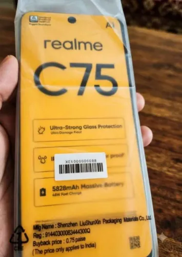 Celular impecável! Realme C75 Com NFC! 8GB de RAM! Com 256 GB de memória!