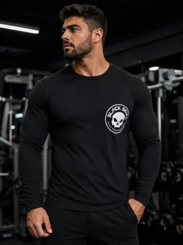 Camisa Manga Longa Punisher Justiceiro Black Skull UFC
